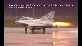 Swedish Historical Jetfighters at Skavsta Airshow 2017