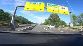 Sunny Autobahn Adventure: Smooth Driving on A66 from Frankfurt to Wiesbaden