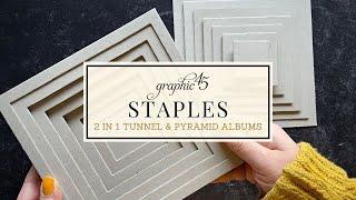 Graphic 45 Chipboard Albums: 2-In-1 Tunnel & Pyramid Craft Ideas | Graphic 45