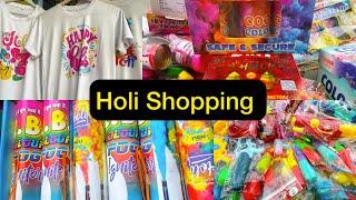 Holi Shopping Vlog 2025 | Biggest Holi Shopping | Cheapest Holi Market | Exploring Gulal, pichkari