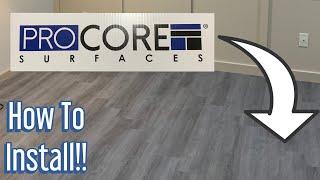 How To Install Procore Surfaces Flooring / TrafficMaster / Style Selections from Lowes or Home Depot