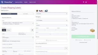 Creating an international shipping label in PitneyShip