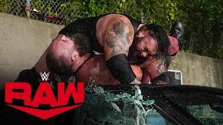 Bronson Reed hits Braun Strowman with a Tsunami onto a car in parking lot brawl: Raw, Aug. 26, 2024