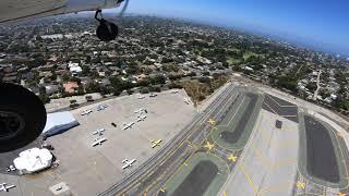 Take off from Santa Monica Airport