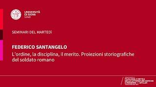 Seminari del martedì - Federico Santangelo