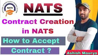 How to Accept Contract in NATS | How to Creat Contract in NATS?