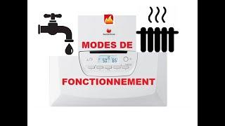 Comment modifier le mode eau chaude seule, chauffage seul, eau chaude et chauffage d'une themaplus ?