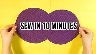  What beauty 2 Scrap Fabric Circles can make| So Easy To Make  Mini Coin Purse | sew in 10 minutes