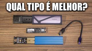 QUAL É O MELHOR CASE EXTERNO DE SSD NVME M.2? TESTE E COMPARATIVO