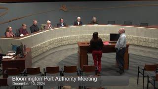 December 10, 2024 Bloomington Port Authority Meeting