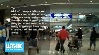 How to walk from HK Airport Arrival Hall A to the Airport Express with tips - Walkthrough HK