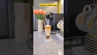 Making Tiramisu Coffee Latte #shorts #shortsvideo #asmrcoffee #homecafe #nespresso #recipeshorts