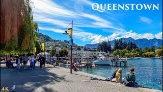 Queenstown Morning Walk Feb 2024 | City Centre Queenstown | South Island New Zealand Walking Tour 4K