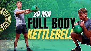 20 min Full Body Kettlebell Workout for Strength and Fat Loss