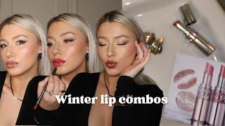 Winter lip combos ft YSL love shine