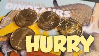 Hurry and get Dinosaur Coins from Australia Post