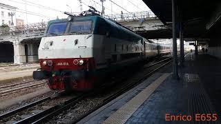 E444 016 con intercity 608 in arrivo a Bologna Centrale