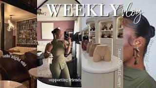 Dating myself, decentering men chat, SKIMS opening & supporting friends | weekly vlog