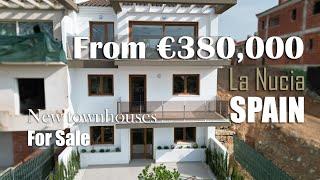 New townhouses in La Nucia, Spain for sale from the developer, 10 minutes from the beach