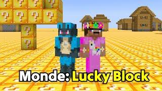 On a fini Minecraft dans un monde de Lucky Block en Duo !