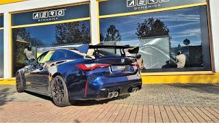 AERO Dynamics Heckflügel Schwanenhals Carbon BMW M2 M3 M4 M5 M6 und Sportwagen TÜV swan neck Spoiler