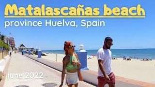 Amazing beach - Matalascañas - province Huelva, Spain. 4K Walk tour