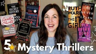 Mystery Thriller Books I've Given 5 Stars since being on BookTube!