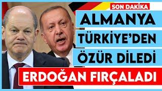 Almanya Türkiye'den neden özür diledi? Erdoğan dayanamadı ağzına geleni saydı! Son dakika haberleri