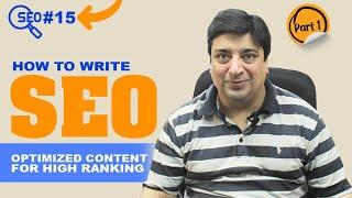 SEO Course | How to write SEO optimized content for high ranking (Part-1) | AI content writing