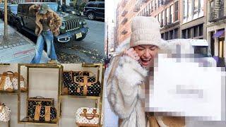 First day in NEW YORK! Buying my mum her DREAM BAG!! + Vintage shopping!  VLOGMAS DAY 13