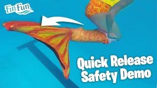 Learn the Mermaid Tail Quick Release Safety Method | Fin Fun Mermaid Tails