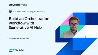  Build an Orchestration workflow with Generative AI Hub