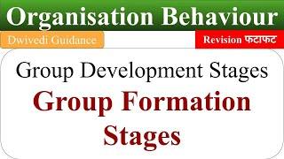 Group Development stages, group formation stages, group development process,Organisational Behaviour