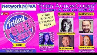 Power Lunch 9/13 EVERY ACTION COUNTS w/ Michele Cornish, Reid McCollum, Ken Mitchell, Jeanne Russell