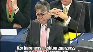 Nigel Farage o Hermanie Van Rompuyu  i Cathie Ashton (wersja uszkodzona przez nieznanych sprawców)