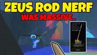 Zeus rod got a *MASSIVE* NERF... | Roblox Fisch