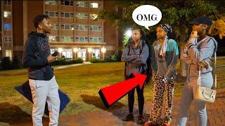 CCUMBER  PRANK ON THREE COLLEGE BADDIES ! 