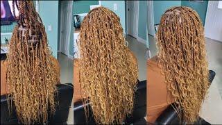 BOHO BOX BRAIDS ON THINNING HAIR | HAIR Braiding Secrets.