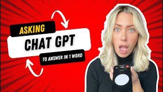 Can Chat GPT AI Answer Life's Most Difficult Questions in 1 Word? The Answers will Shock You!