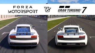 Forza Motorsport vs Gran Turismo 7 - Lamborghini Gallardo - FM8 vs GT7 Comparison