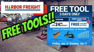 Best Harbor Freight FREE TOOLS Weekend Deal #harborfreight #tooldeals