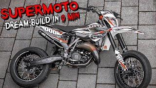 BUILDING DREAM 125 SUPERMOTO in 9 MINUTES!