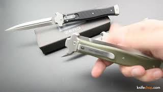 ZERO PLUS AGA CAMPOLIN modern stiletto with leverlock mechanism