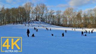 Winter Snow Walk ️ in Hamburg, Germany (4K Ultra HD)