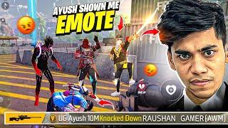 @UnGraduateGamer shown me emote on live| This is the reality of so called Awm king | Raushan Gamer