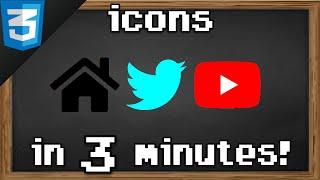 Learn CSS icons in 3 minutes 