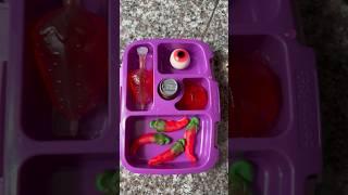 Packing School Lunch *ONLY RED FOOD* #shorts