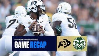 Shedeur Sanders throws 4 TDs as Colorado takes care of business over Colorado State | Full Recap