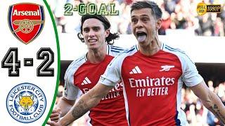 Arsenal vs Leicester City 4-2 Highlights & All Goals 2024 HD