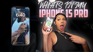 WHATS ON MY IPHONE 15 PRO MAX??? | *IOS 17 + minimalist + organization + app recommendations!!!!